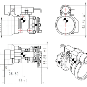 1535nm Laser Rangefinder Module 8000m SFB5000B