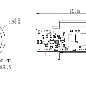 905nm Laser Rangefinder Module 1500m SFA1500A