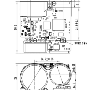 905nm Laser Rangefinder Module 2500m SFA2500A