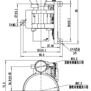 1535nm Laser Rangefinder Module 10500m SFB10500A