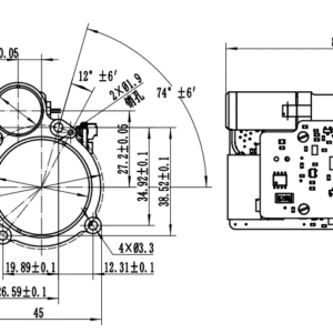 1535nm Laser Rangefinder Module 7300m SFB7300A