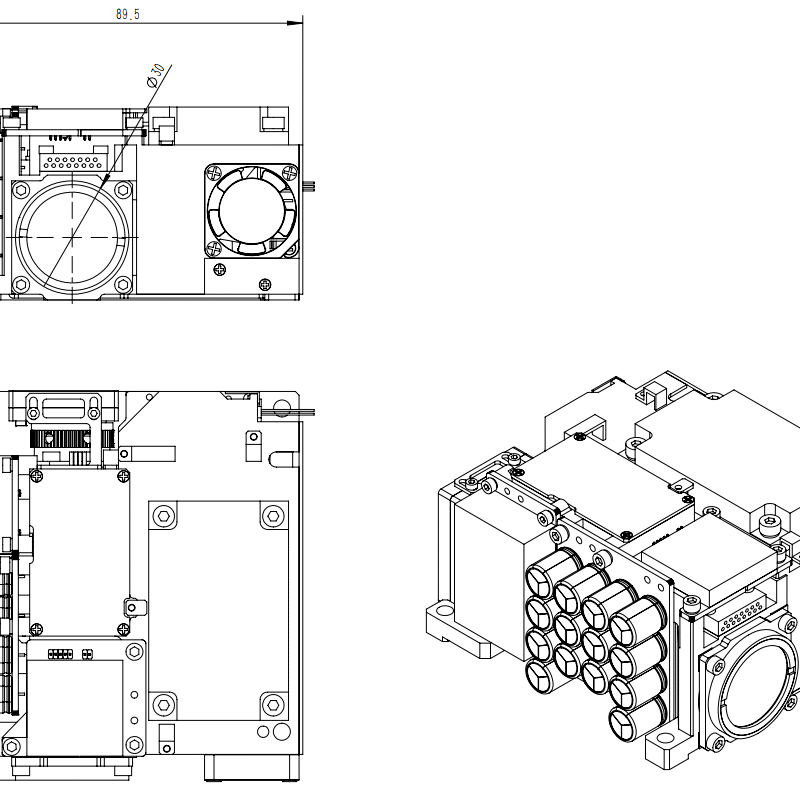 1064nm Laser Target Designator & Rangefinder 40mJ  25km SFC40G