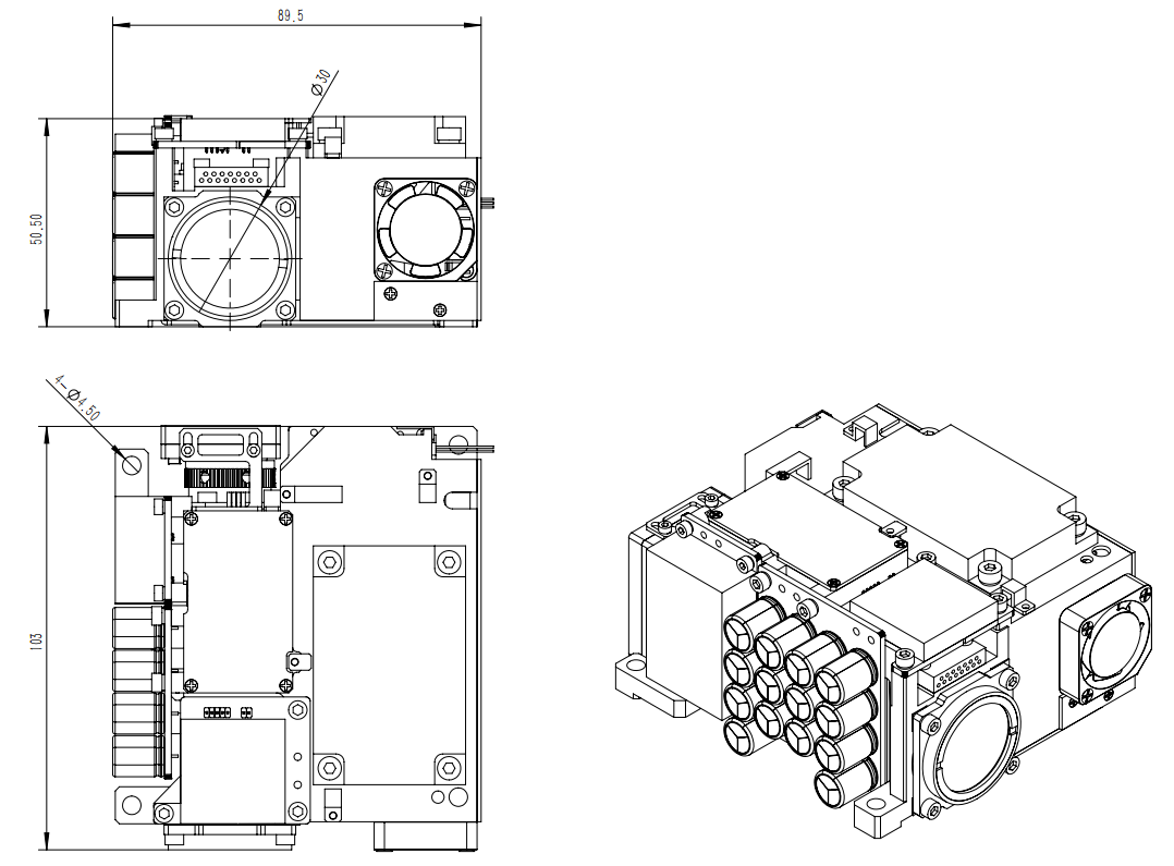 1064nm Laser Target Designator & Rangefinder 40mJ  25km SFC40G