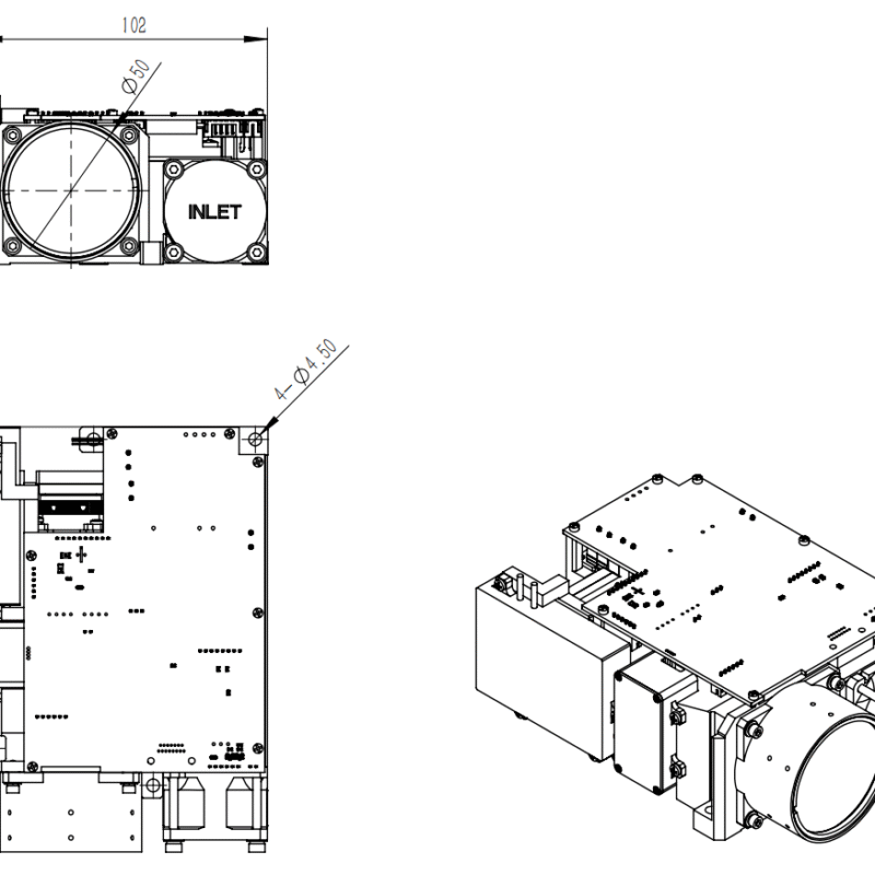 1064nm Laser Target Designator & Rangefinder 80mJ 40km SFC80G