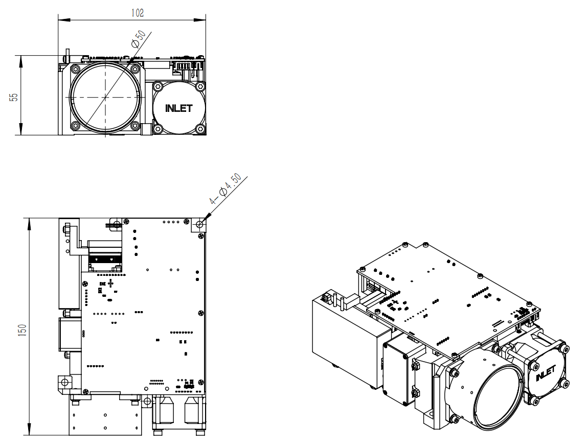 1064nm Laser Target Designator & Rangefinder 80mJ 40km SFC80G