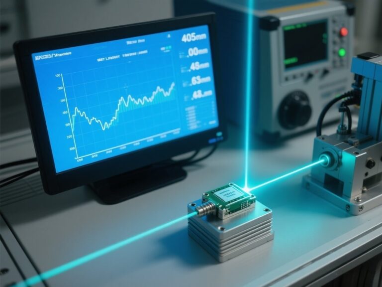 905nm laser module achieving ±0.1m accuracy in lab