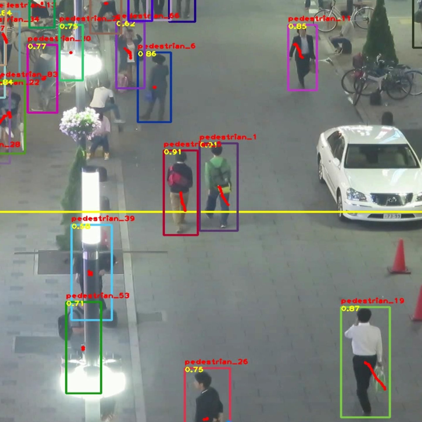 Drone AI track system interface displaying real-time target locking and thermal signatures.