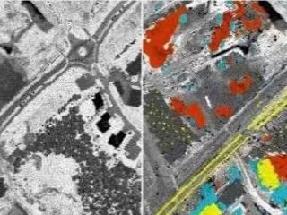 3D point cloud model generated by laser rangefinder vs 2D image for earthquake survivor detection